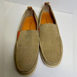 Tommy Bahama Hendry leather moc toe loafer shoes. Size 12